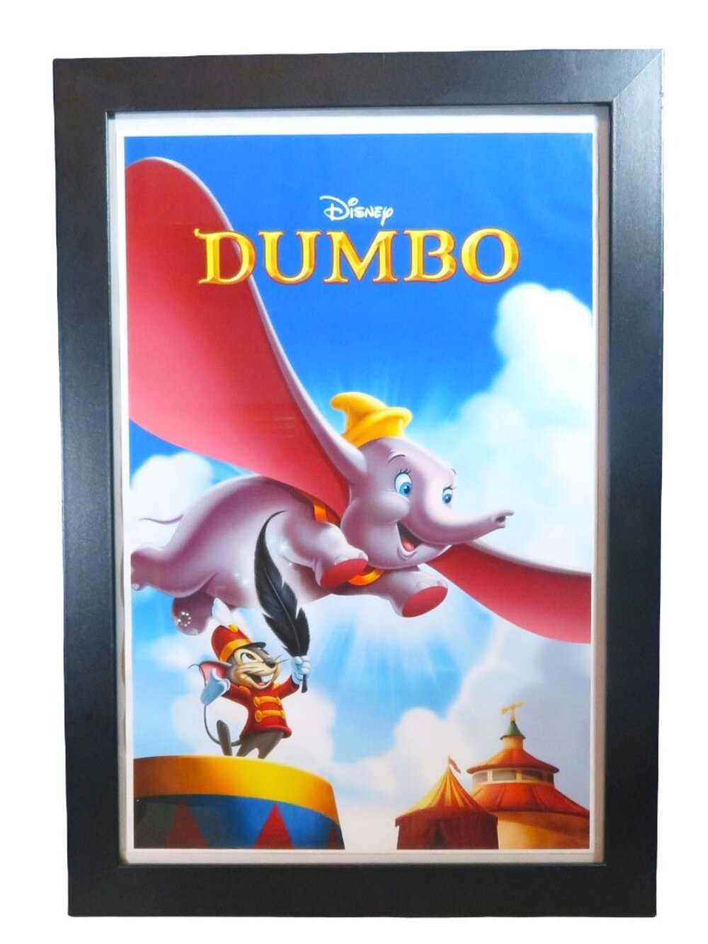 Walt Disney Dumbo Flying & Timothy Q. Mouse Framed Art Print 20 X 14 Inches